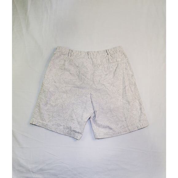 IZOD Men's Size 32 Light Summer Shorts Seer Sucker Cotton Ca12 - Picture 6 of 6